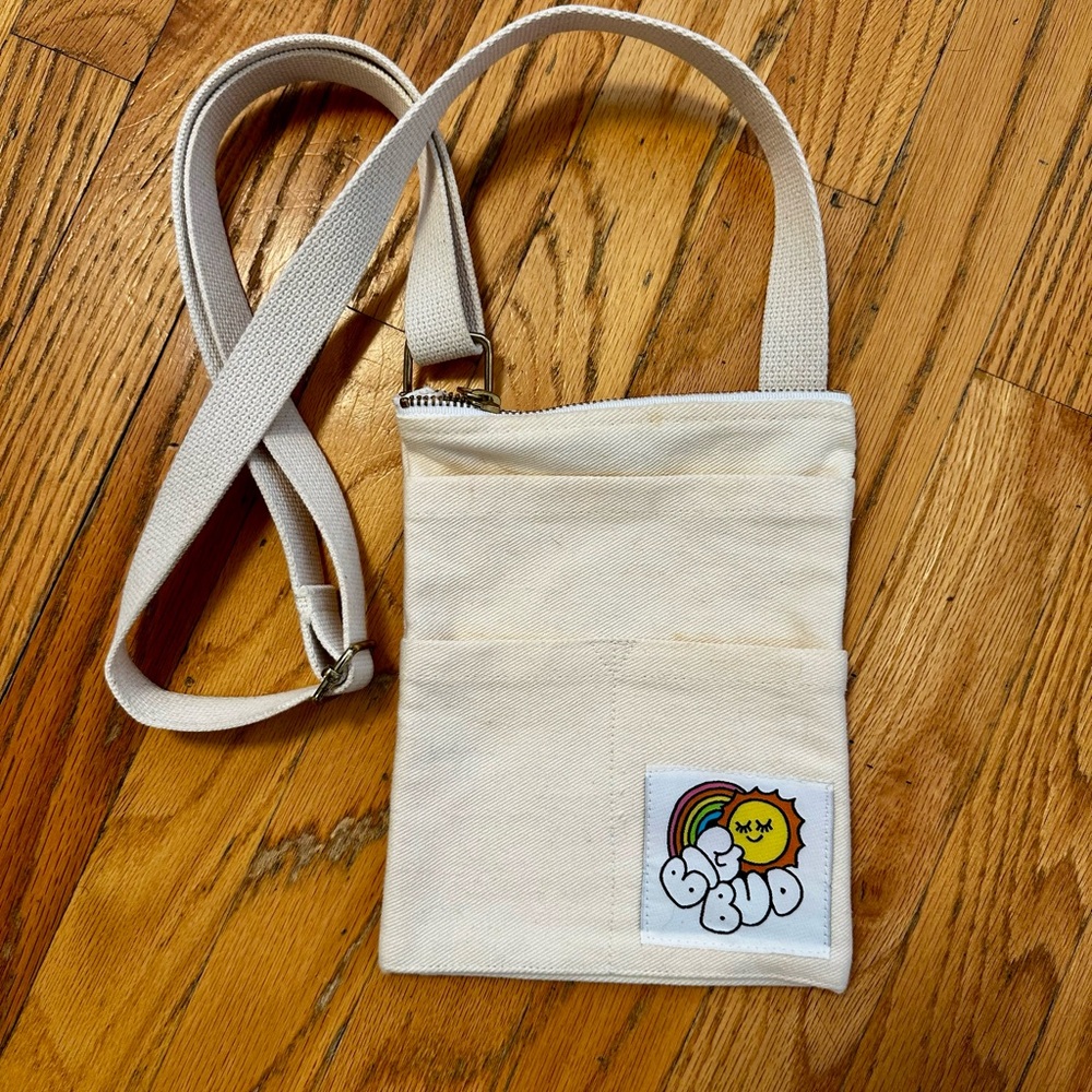 Big Bud Press Vintage White Crossbody Bag